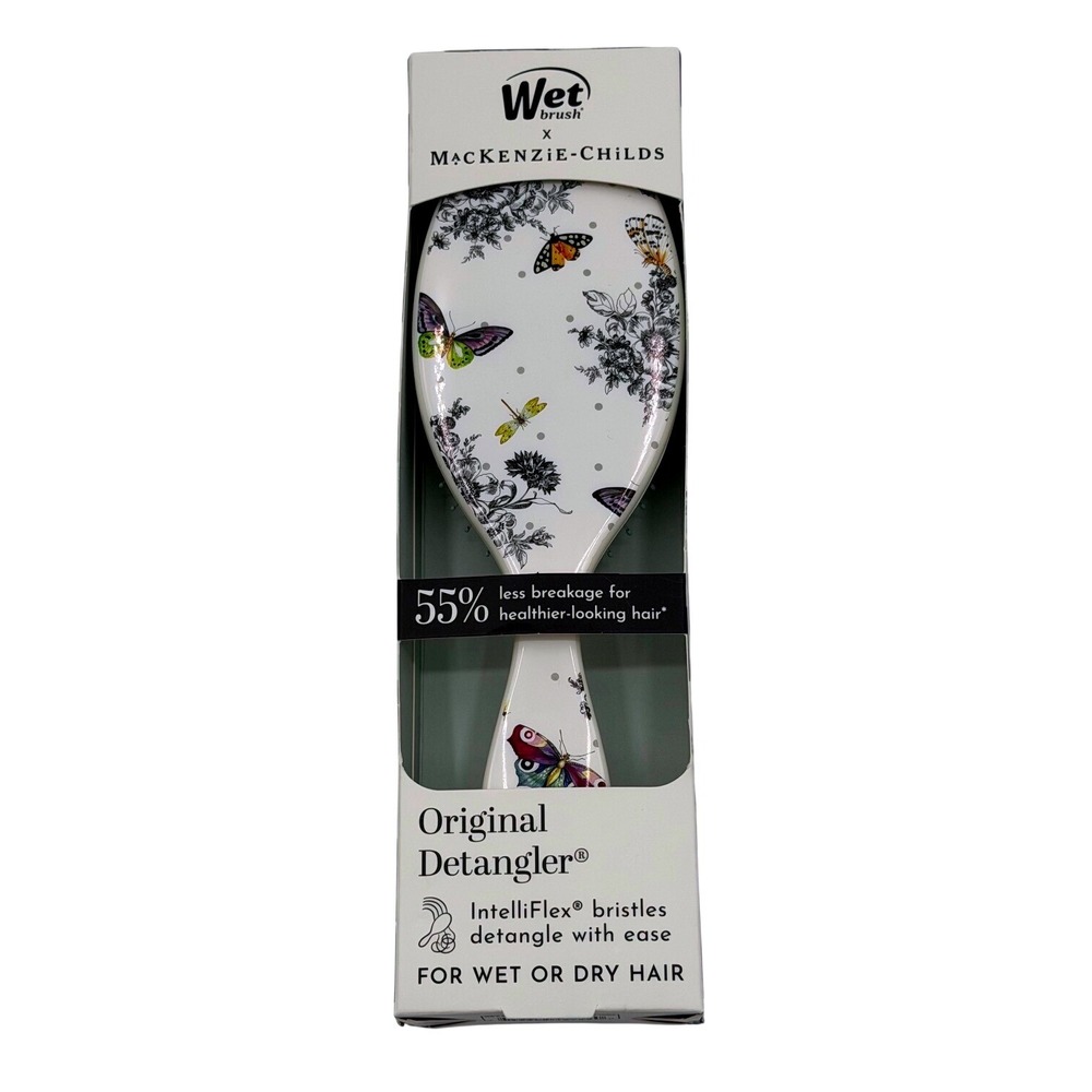 Wet Brush x MacKenzie-Childs Original Detangler Butterfly Toile BWR830MCBT NEW